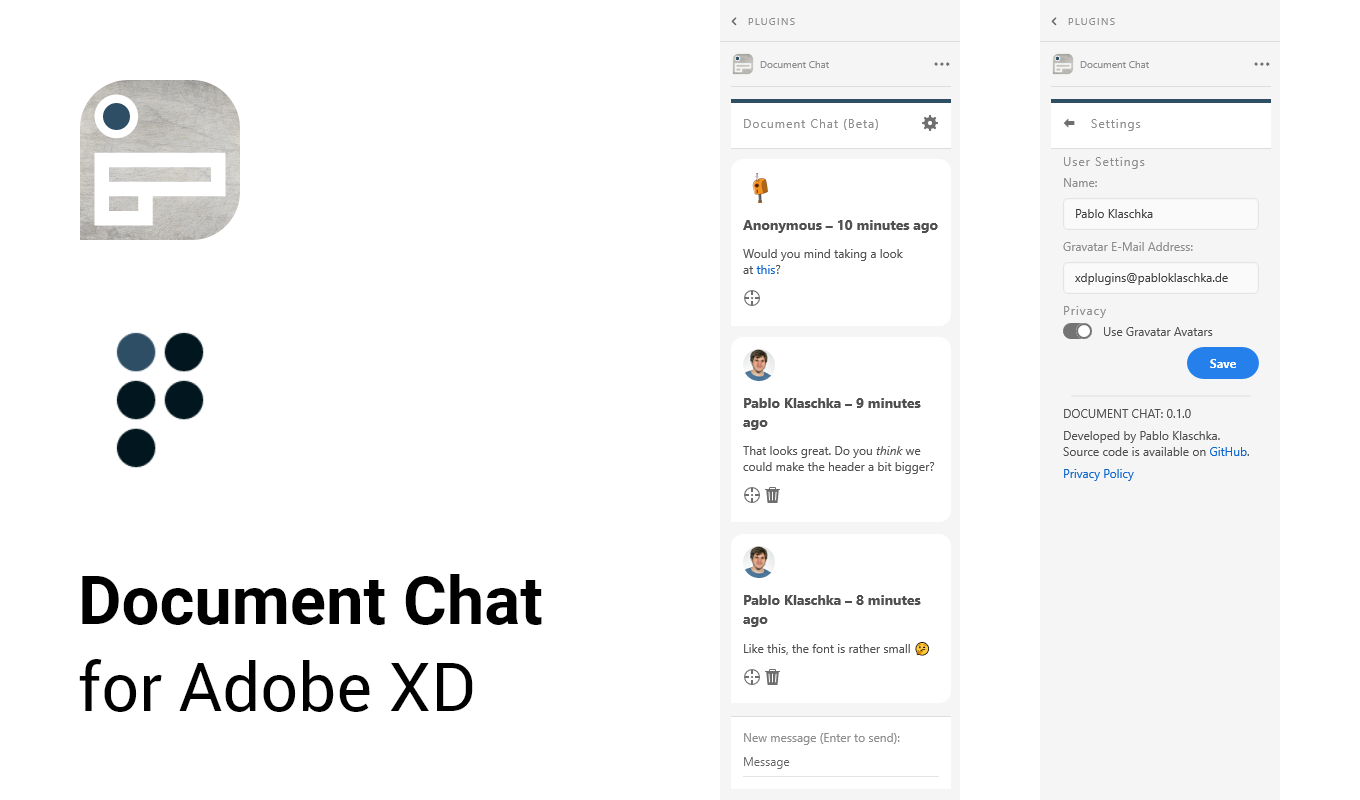 Document Chat for Adobe XD Banner